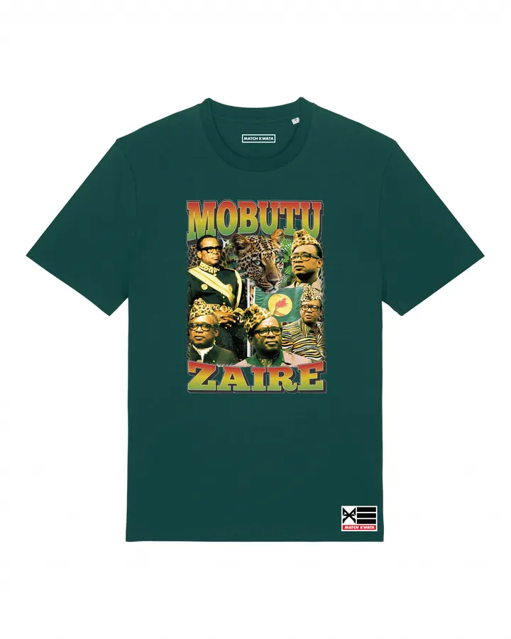 T-shirt Mobutu Zaïre vert