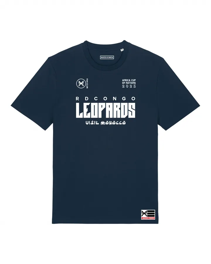 T-shirt Léopards AFCON 2025 — Match Kwata congolais
